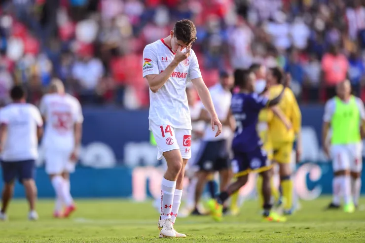 Marcel Ruiz de Toluca durante el partido Atletico San Luis vs Toluca