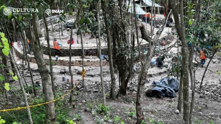 Ruinas de estructura de hace 1,000 años en México