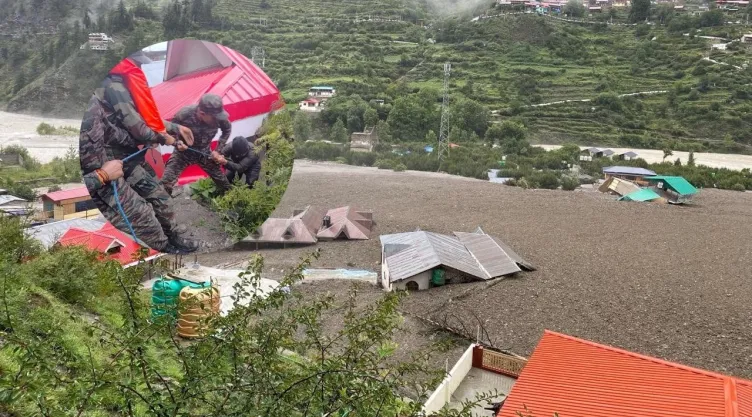 Deslaves e inundaciones en la India.