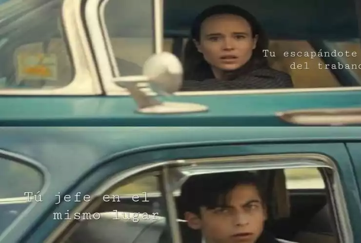 Joven se escapa del trabajo y se encuentra a su jefe