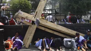 El Viacrucis en Iztapalapa durante el Viernes Santo 2025