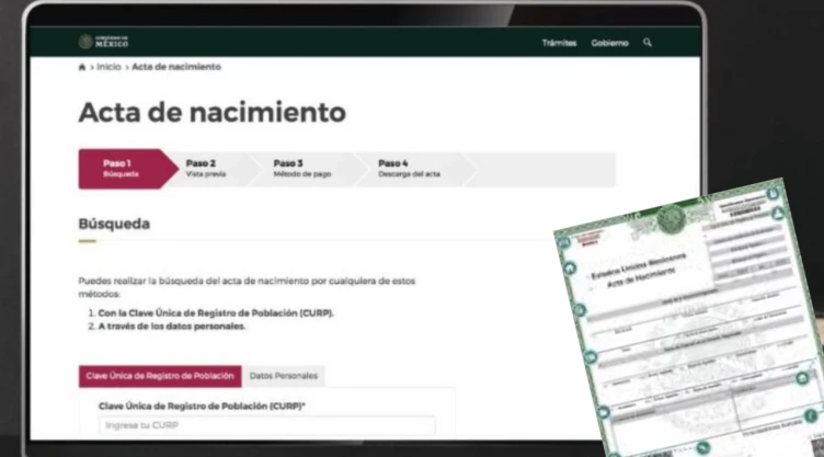 acta de nacimiento en línea 2026 nuevo requisito