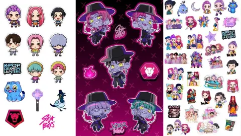 Stickers de kpop demon hunters para pegar en estuchera.jpeg