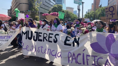 momentos marcha Día de la Mujer 2022
