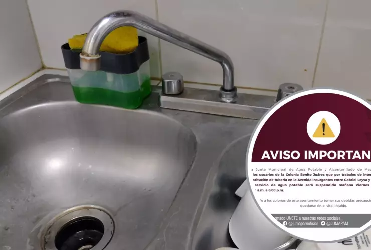 Sin servicio de agua en Mazatlán