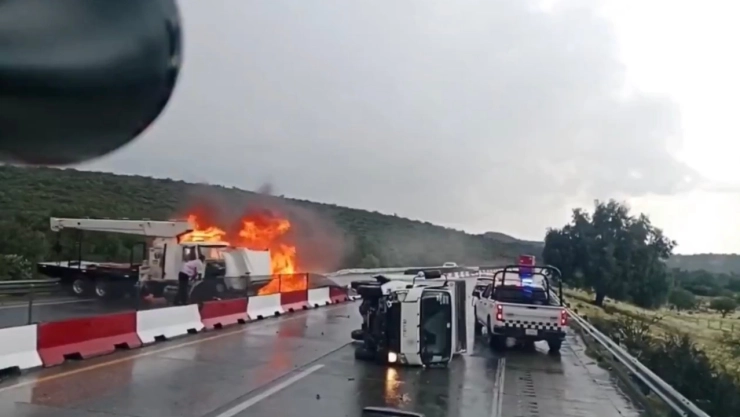 Accidente en Arco Norte en Puebla.