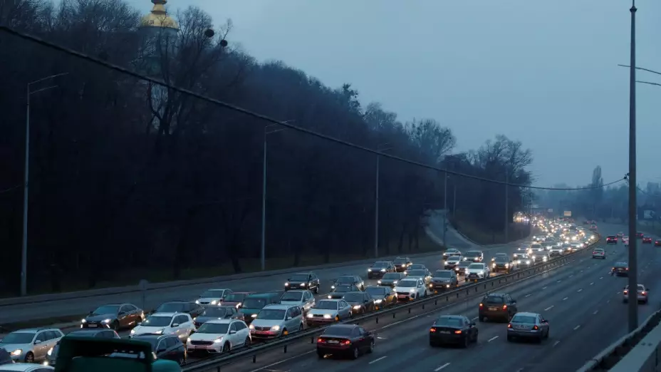 Ucrania Rusia carreteras autos