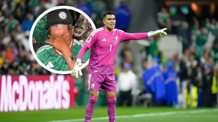 La reacción del abuelito de Raúl Rangel a su partido ante Ecuador