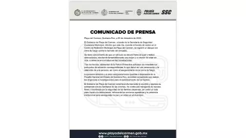 Ataque armado en Centro de Reinserción Social de Playa del Carmen deja dos muertos y una persona detenida; esto se sabe