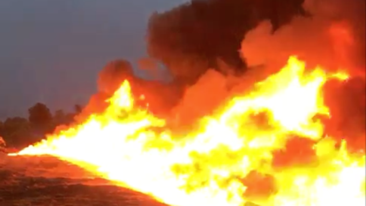 TOMA CLANDESTINA INCENDIADA