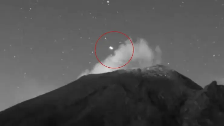 Teoría del portal en el Popocatépetl, videos de ovnis