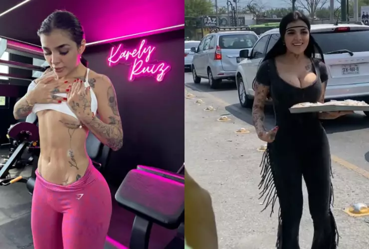 VIDEO: Captan a Karely Ruiz vendiendo pays en las calles, ¿dejará Onlyfans?