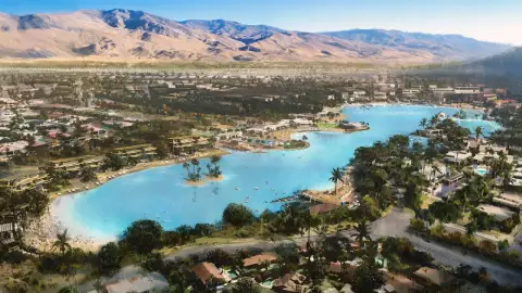 una representaci&oacute;n de la lujosa comunidad que construir&aacute; Disney en California