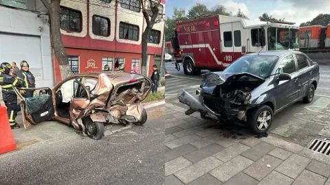 Grave choque deja 3 heridos en San Antonio Abad, CDMX