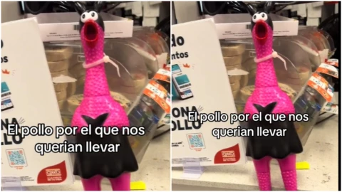 Las mujeres no volvieron a tocar el pollo de juguete en San Pedro, Nuevo León.