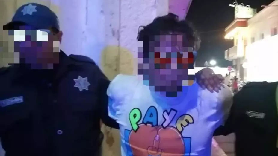 Lo sorprenden robando en auto estacionado de Tizimín