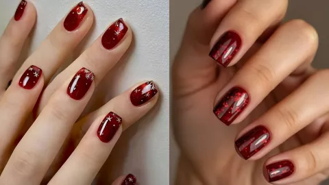 17 modelos de uñas acrílicas guindas: se verán elegantes y hermosas en cortas o largas