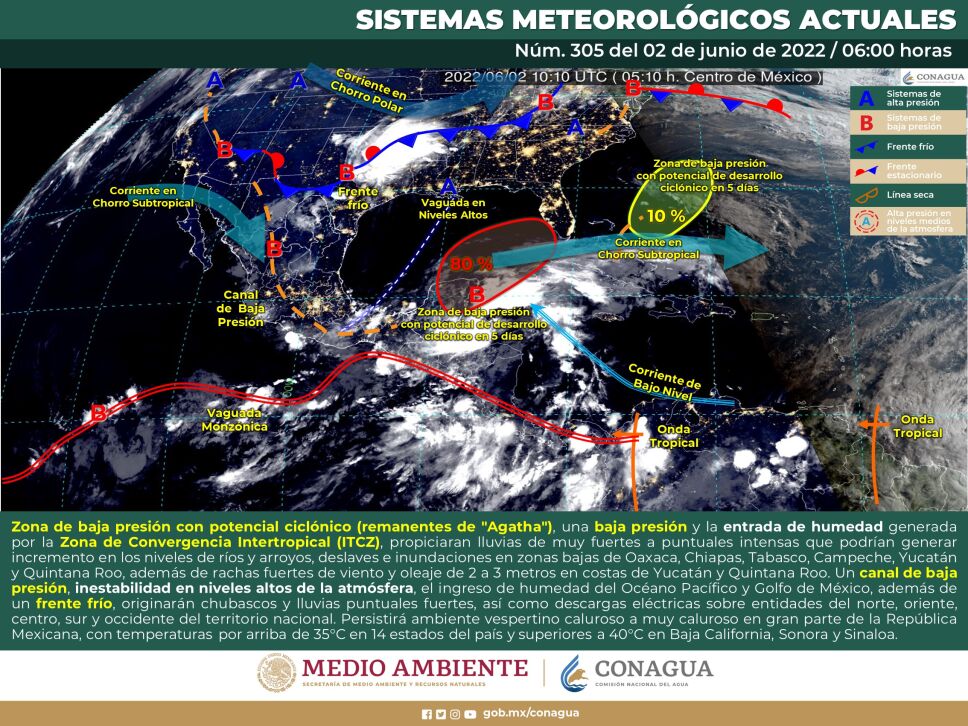 Prevén formación de la tormenta tropical Alex en el Atlántico