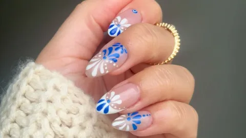 uñas estilo talavera