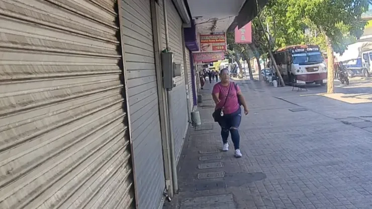 Comercios cerrados en Culiacán