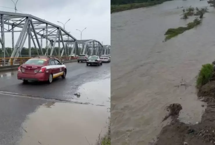 Escurrimiento hidrocarburo río Cazones