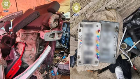 CDMX: Por un cateo en la GAM, descubren 4 autos robados a punto de ser desmantelados