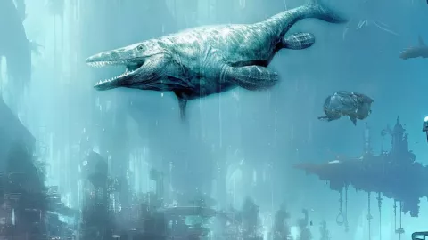 Encuentra a Megalodón en el mar