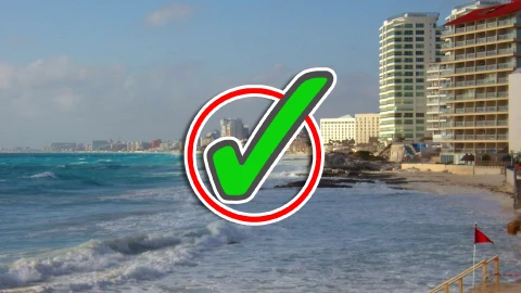 Estas son las playas de Cancún en las que puedes nadar HOY 8 de febrero de 2026.webp