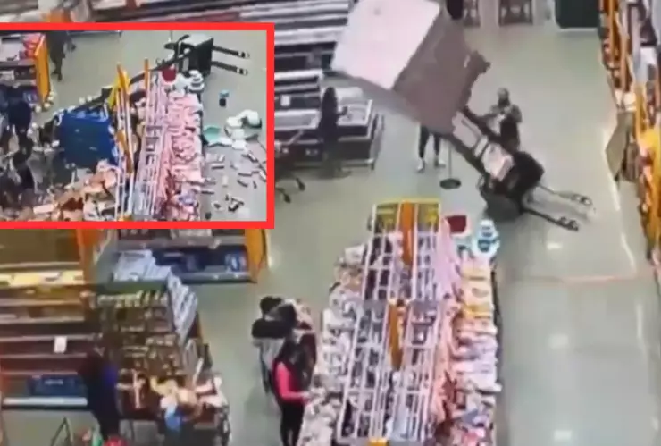 Accidente montacarga en Brasil