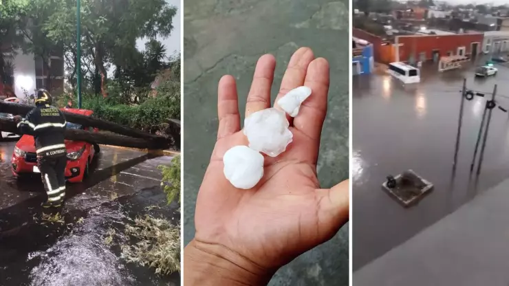 As&iacute; se vivi&oacute; la fuerte granizada en M&eacute;xico HOY 26 de marzo