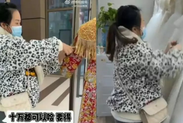 Video mujer destruyó vestidos 2.jpg