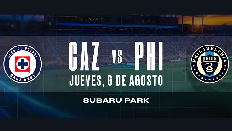 Cruz Azul vs Philadelphia - Hora en USA