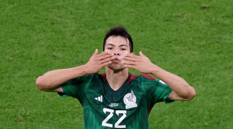 Hirving Lozano ante Argentina en Qatar 2022