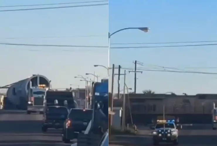 Tráiler intenta ganarle al paso del tren y termina embestido en Pecos, Texas un impactante accidente que deja dudas sobre posibles heridos..png