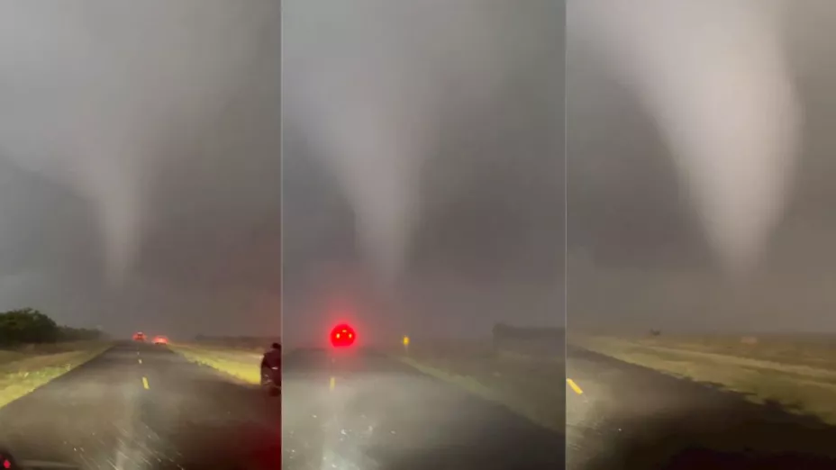 captan enorme tornado en texas