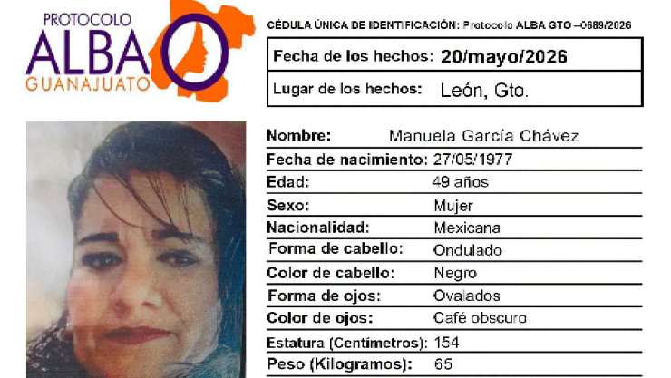 Manuela García Chávez desaparecida