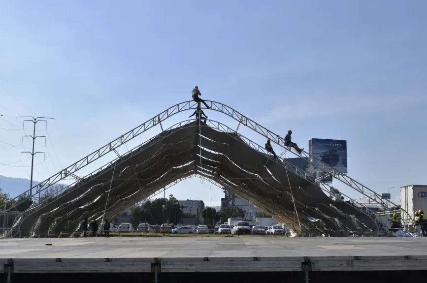 Así va la construcción del Centro de Acopio.