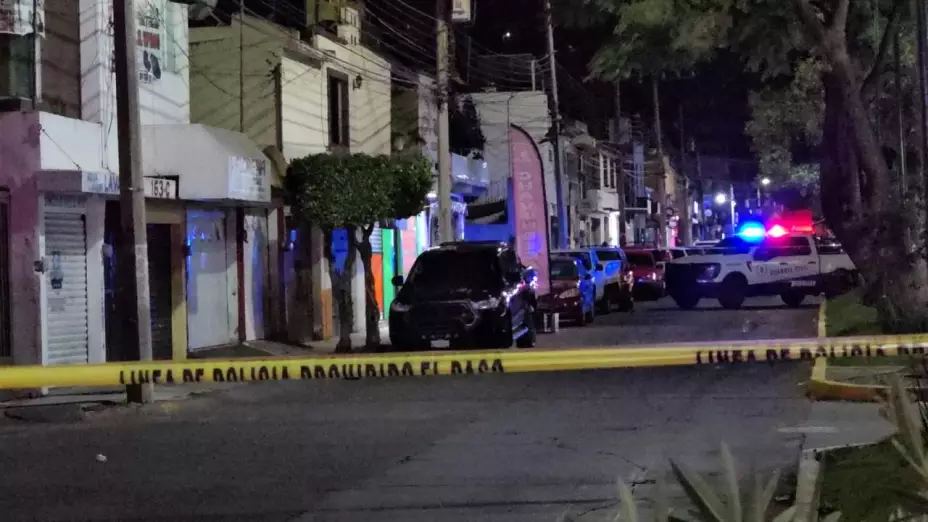 Zona con la cinta amarilla de precaución