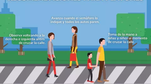 Seguridad vial para infantes medidas de precaución