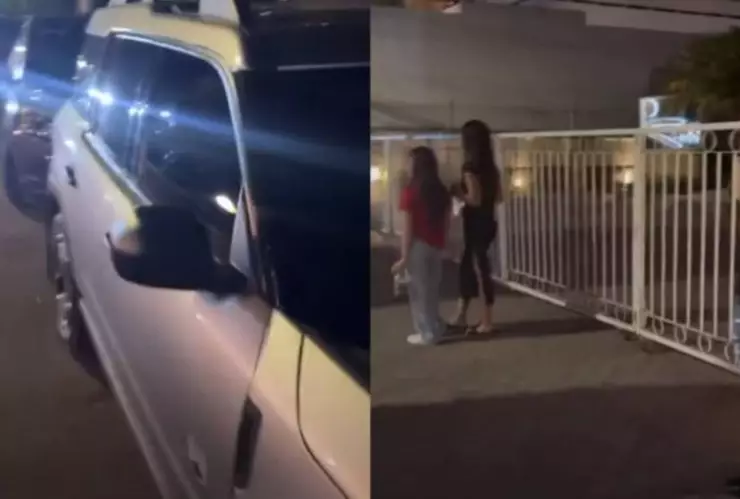 descubre su camioneta en un bar