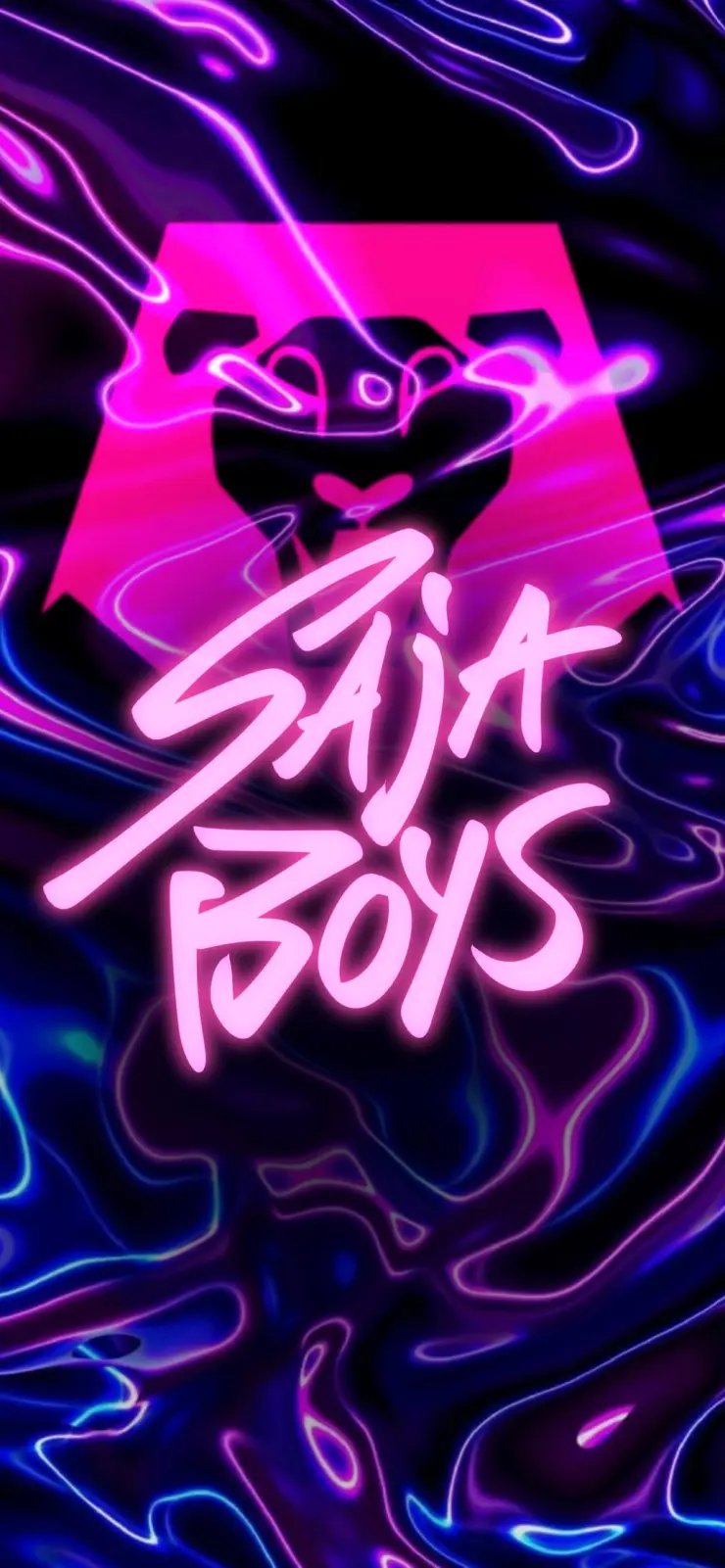 Fondo neón Saja boys