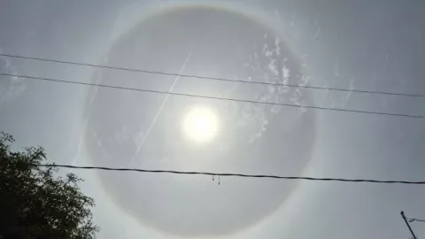 Halo de luz en Culiacán