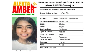 Alerta Amber Guanajuato Danna Estefanía