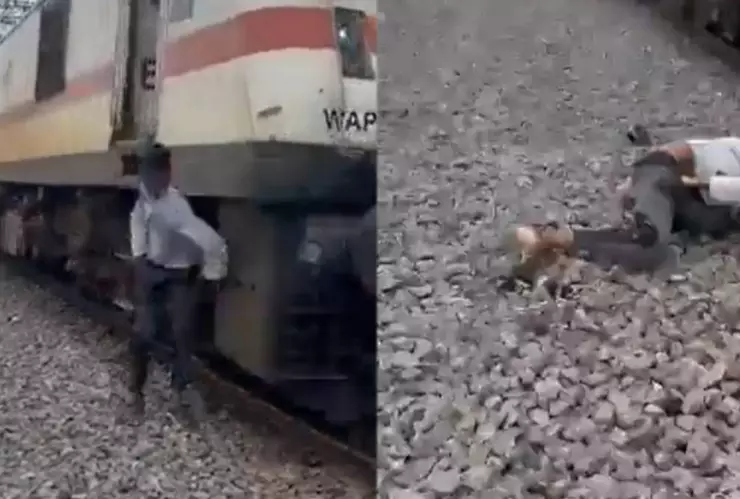 VIDEO Joven fue golpeado por un tren mientras grababa un TikTok