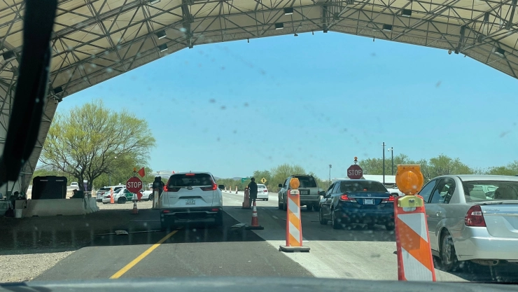 Control de la CBP en la frontera entre EU y México