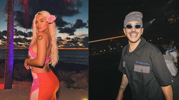 Karol G al leer un cartel que decía “El Ferxxo es mío”