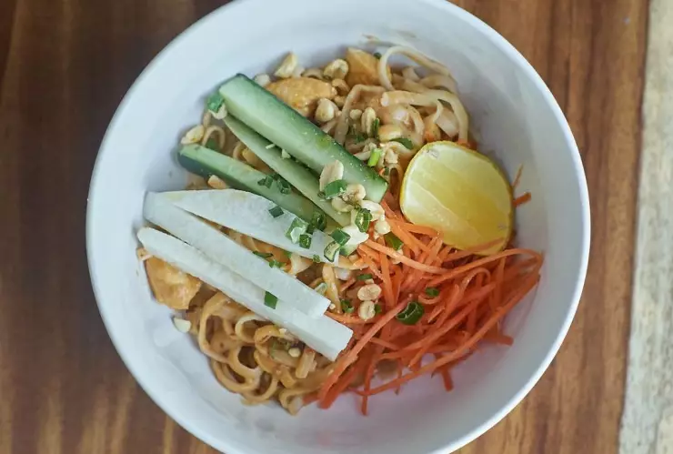 Wok Ando zanahoria comida asiática