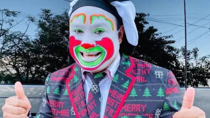 Brinco Dieras es un payaso que es irreconocible sin maquillaje