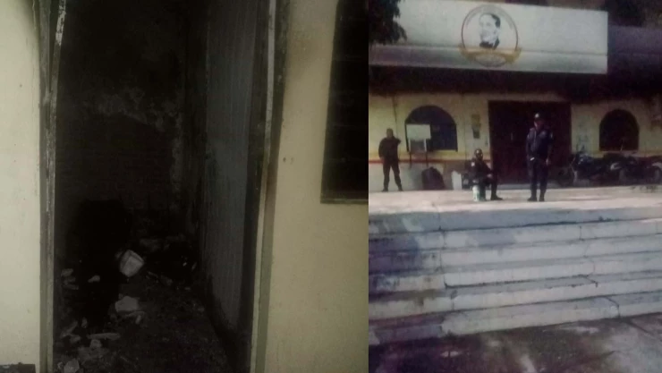 Incendian presidencia municipal de Benemérito de las Américas