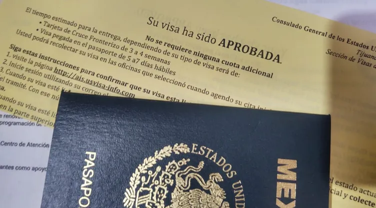 visa aprobada, documento